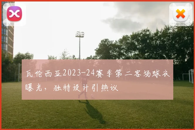 瓦伦西亚2023-24赛季第二客场球衣曝光,独特设计引热议